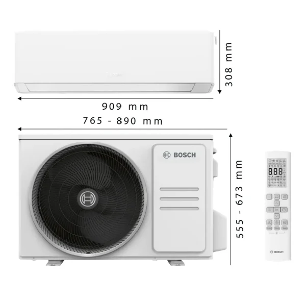 Climate 7000i Bosch inverter klima uređaj R32 bijela boja 4.1 kW